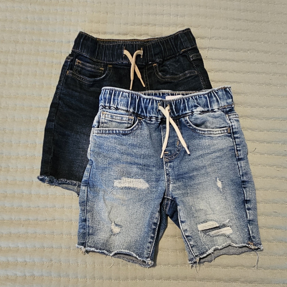 Old Navy Kids Denim Shorts - Light Blue and Dark Blue